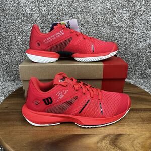 Wilson Bela Tour Women's Size 5.5 Padel Shoes Poppy Red / White / Black Sneakers